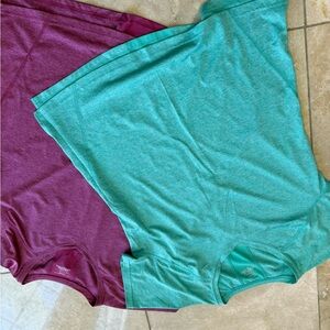 Tek Gear Maroon and Teal Activewear Tops